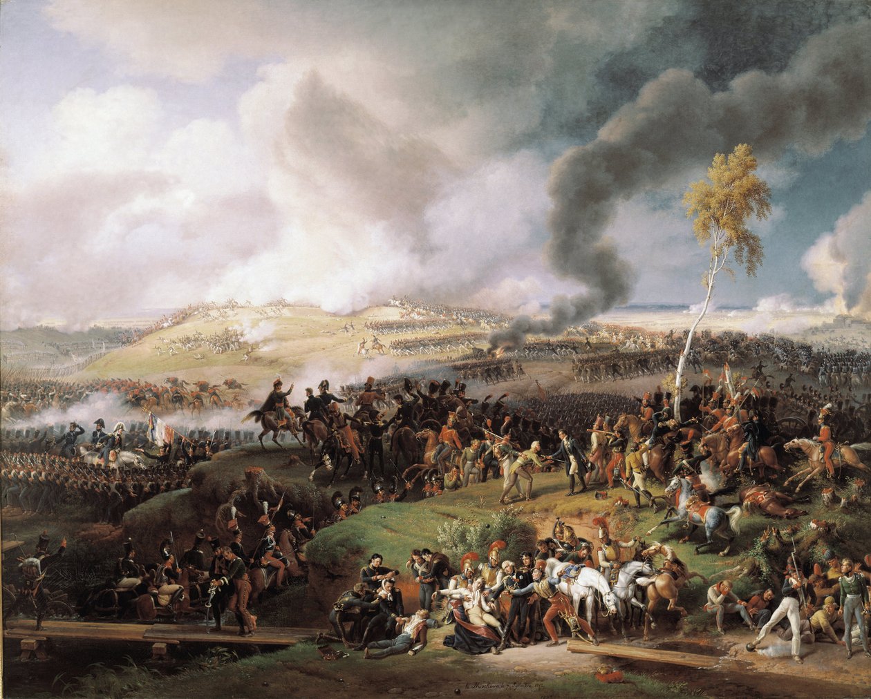 Slaget vid Moskova (även slaget vid Borodino) (7 september 1812) (olja på duk av Louis Lejeune