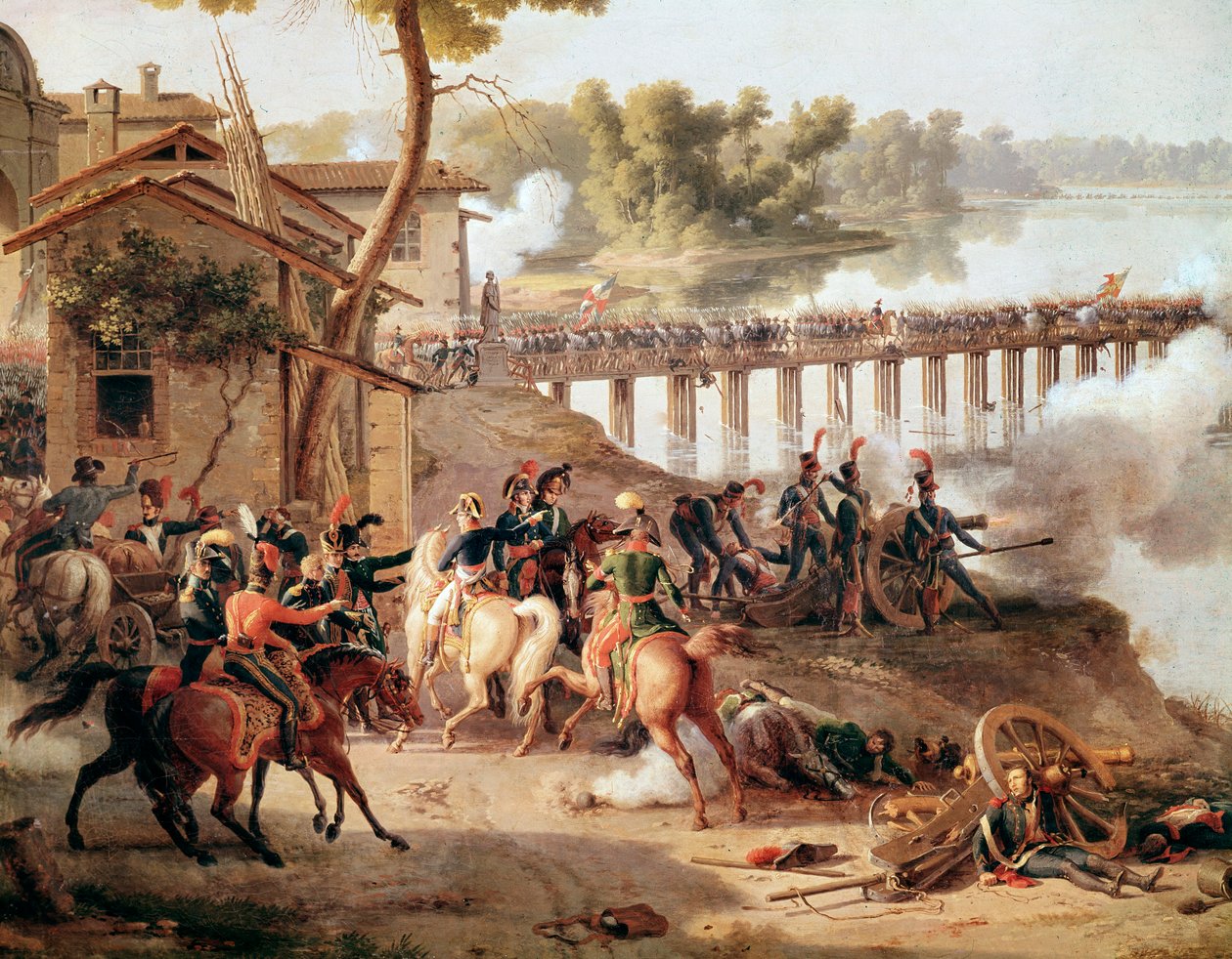 Napoleon Bonaparte ger order under slaget vid Lodi av Louis Lejeune