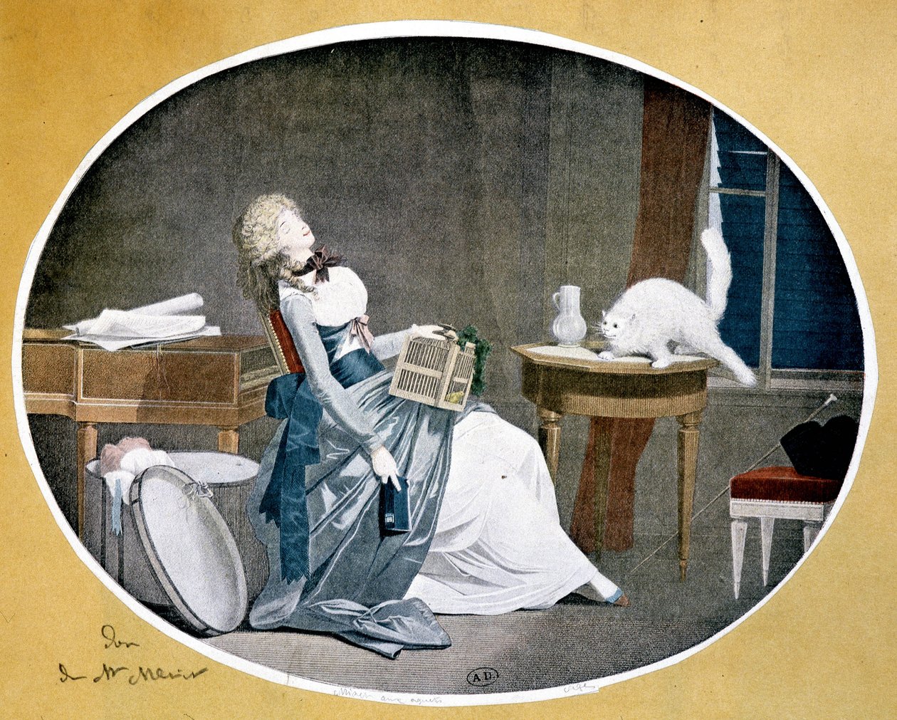 Reproduktion av en målning av Louis Boilly (1761-1845). av Louis Leopold (after) Boilly