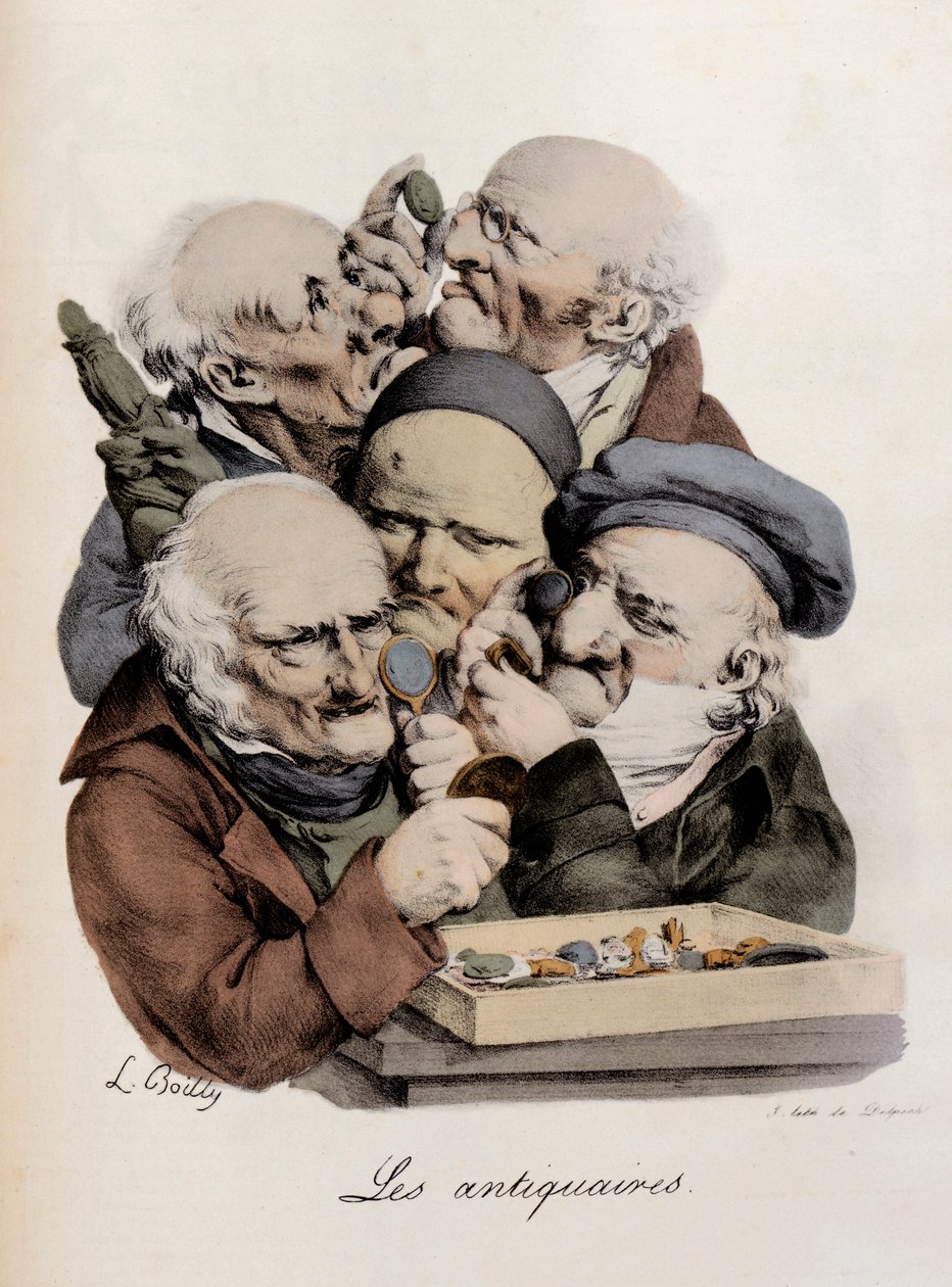Antikvitetshandlare Gravyr av Louis-Leopold Boilly (Louis Leopold Boilly av Louis Leopold Boilly