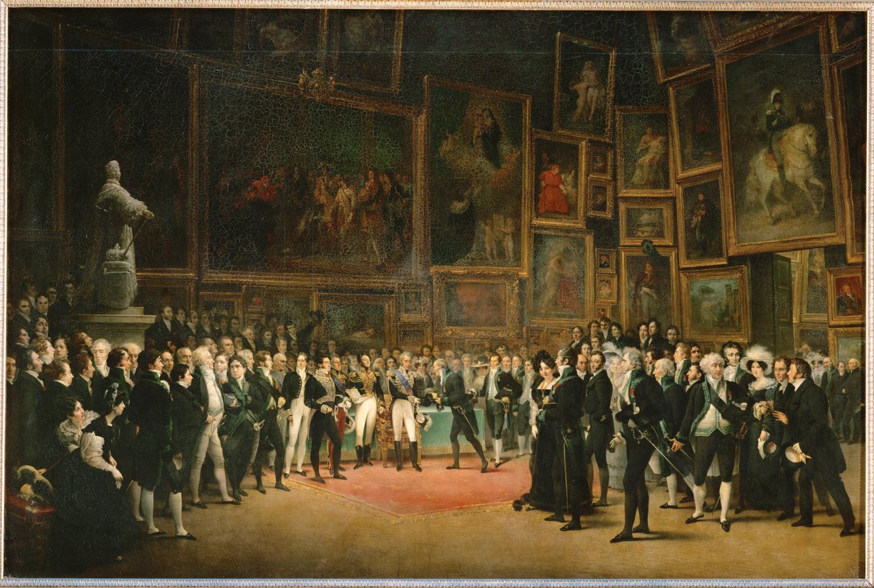 Vid slutet av salongen 1824 hade kung Karl X... av Louis Leopold Boilly