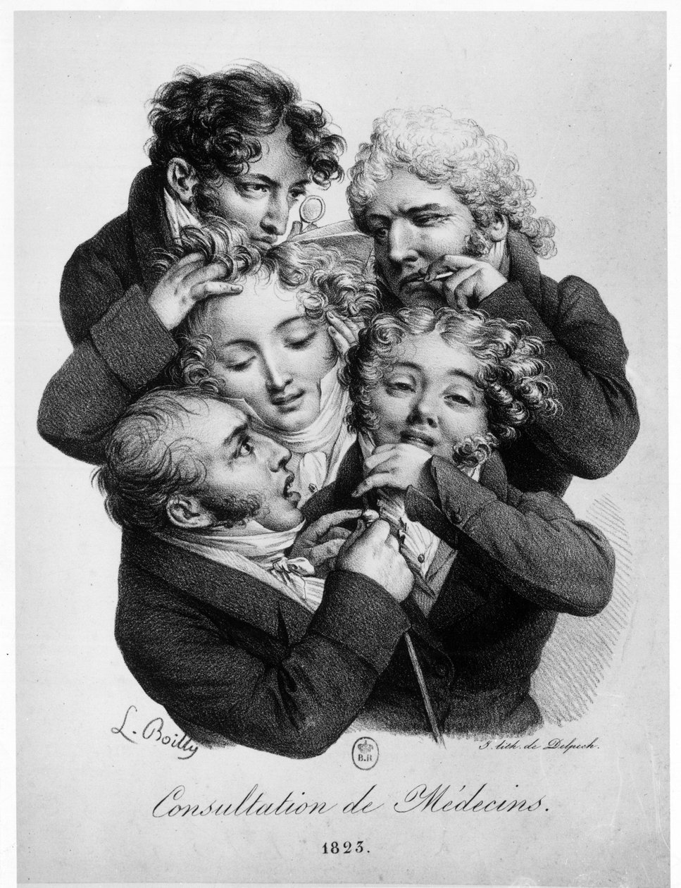 Konsultation med läkare, av Louis Boilly av Louis Leopold Boilly