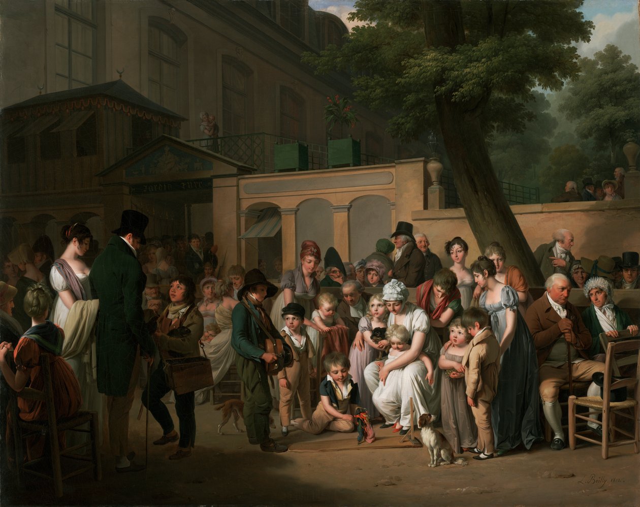 Ingång till Jardin Turc av Louis Leopold Boilly