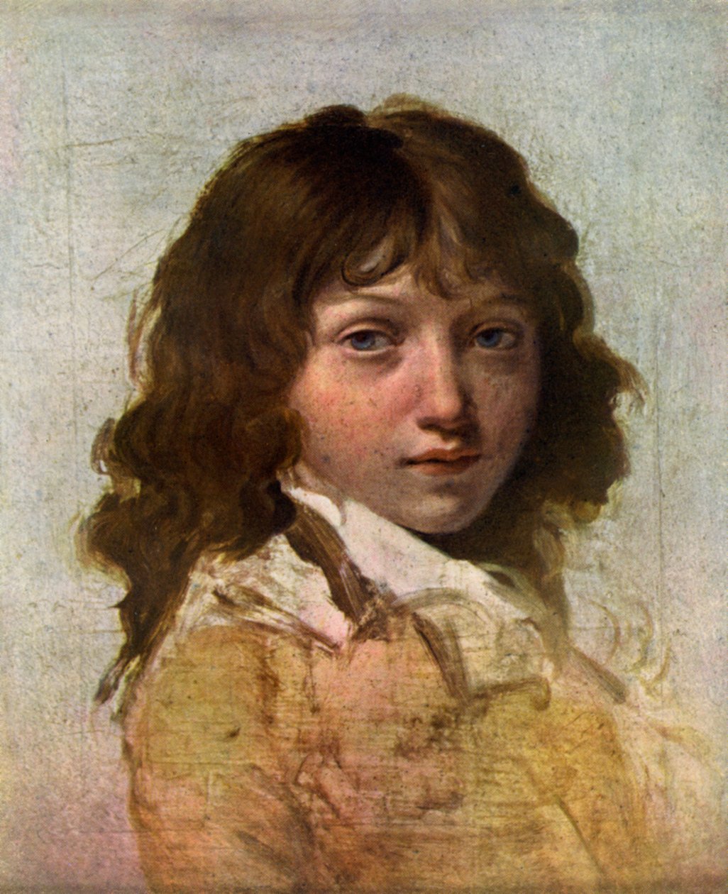 Head of a Boy, tidigt 1800-tal. av Louis Leopold Boilly