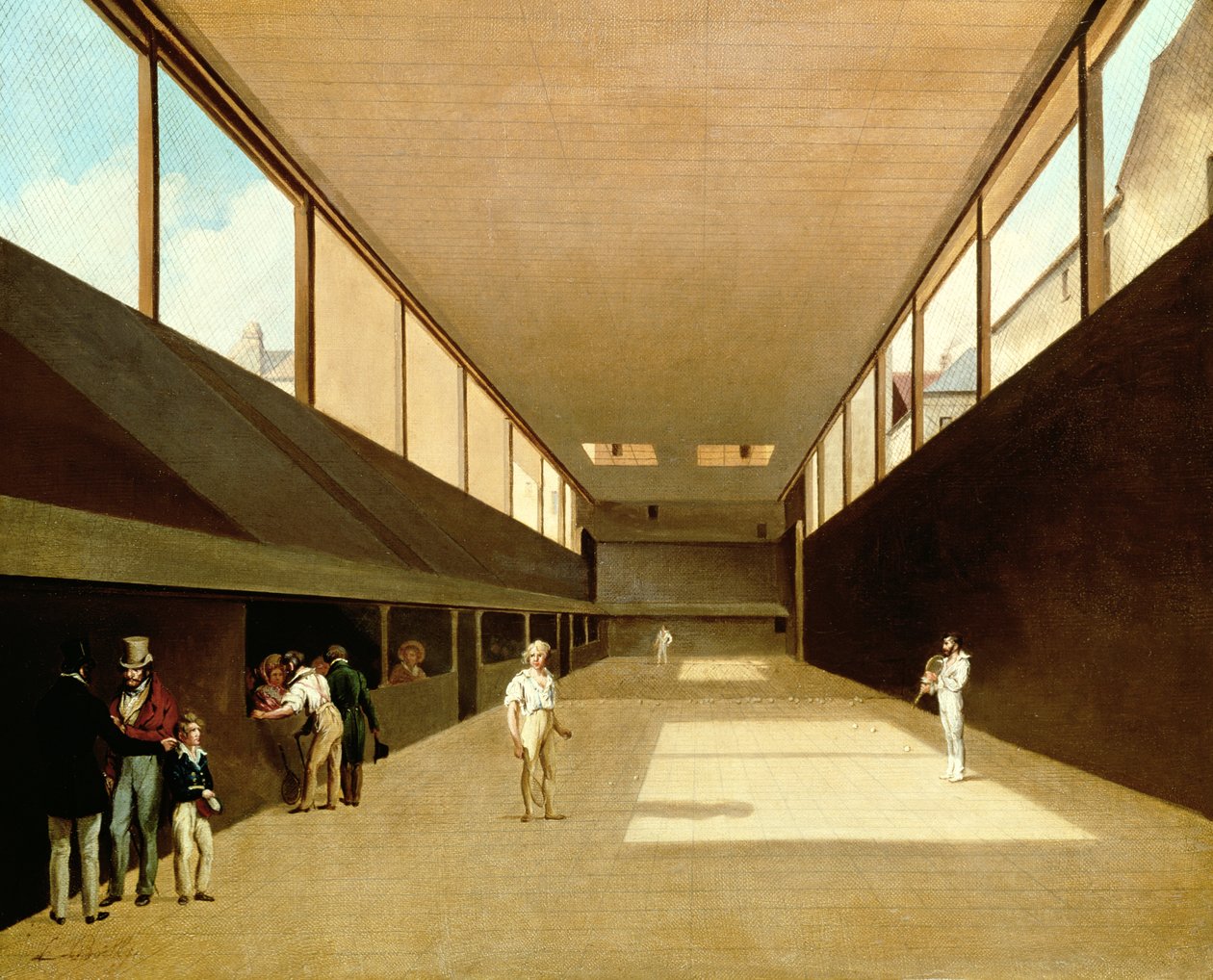 Interiör av Jeu de Paume, Versailles av Louis Leopold Boilly