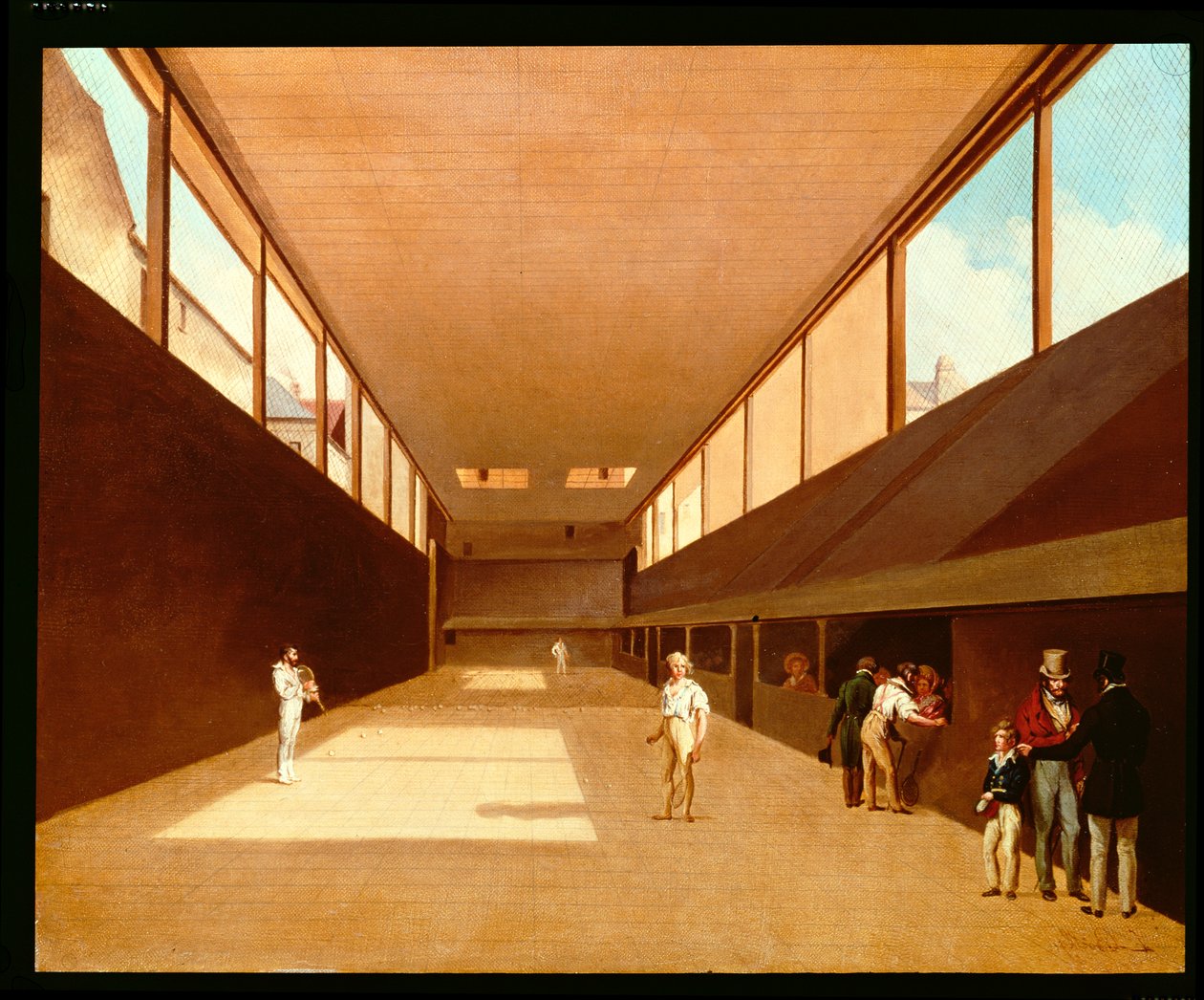 Interiör av Jeu de Paume, Versailles av Louis Leopold Boilly