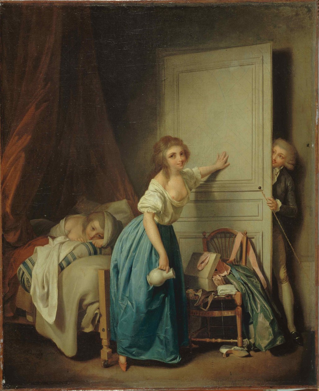 LIndiskret, c. 1795. av Louis Leopold Boilly