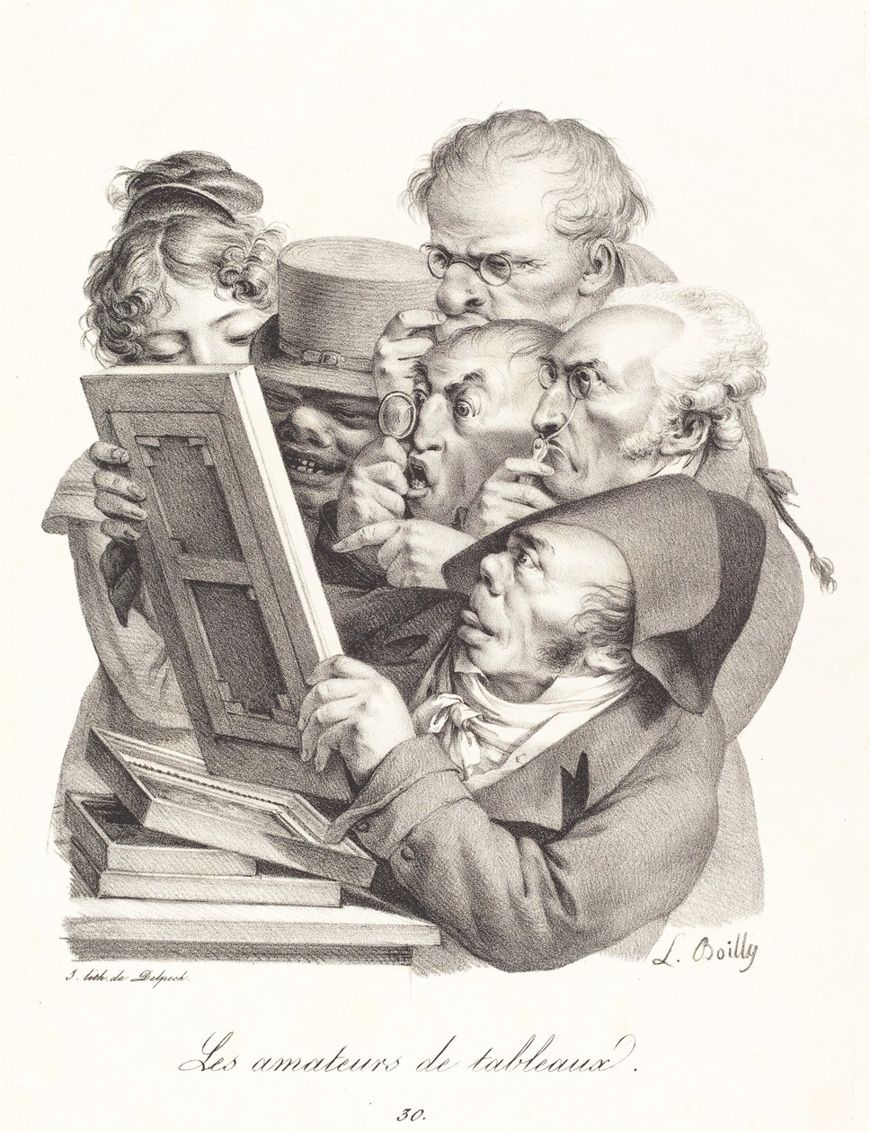 Bildentusiasterna av Louis Leopold Boilly