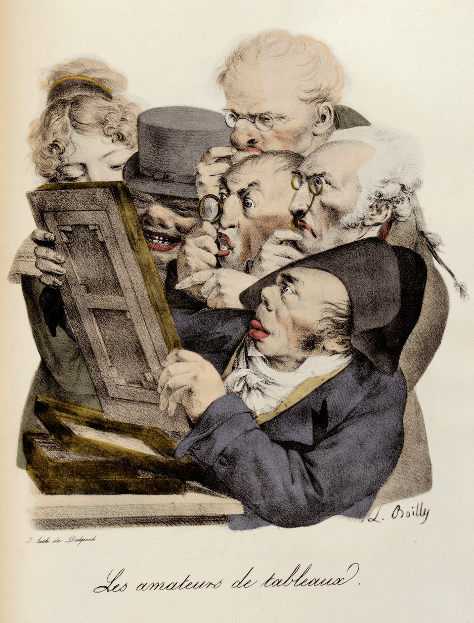 Älskare av målningar Gravyr av Louis-Leopold Boilly (Louis Leopold Boilly av Louis Leopold Boilly