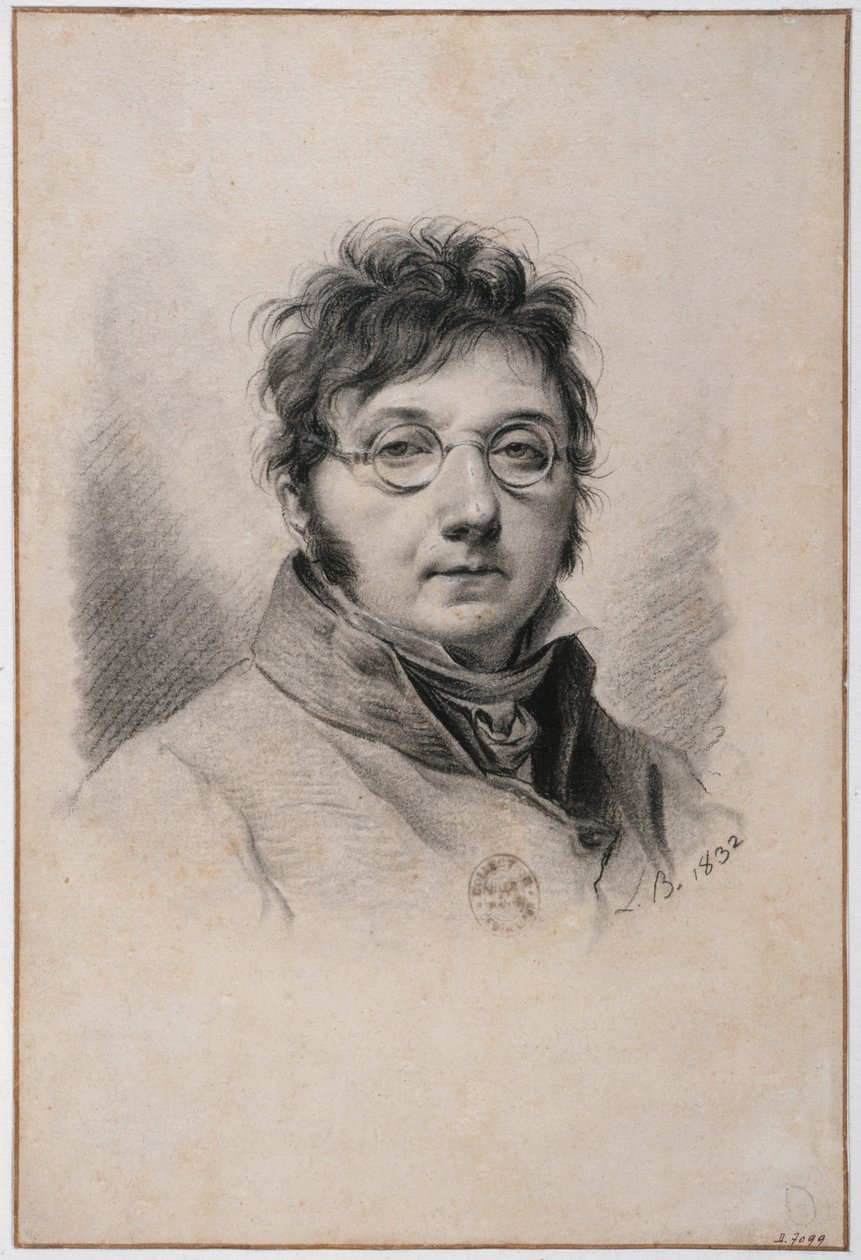 Porträtt av Boilly, målat av honom själv av Louis Leopold Boilly