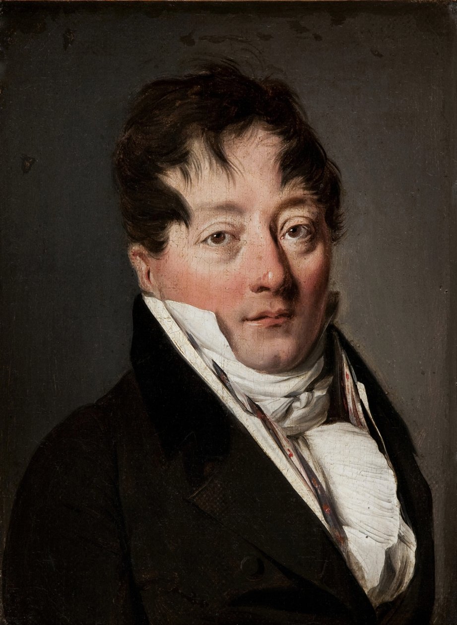 Porträtt av Alexandre Balthazar Laurent Grimod de la Reynière 1758-1837 av Louis Leopold Boilly
