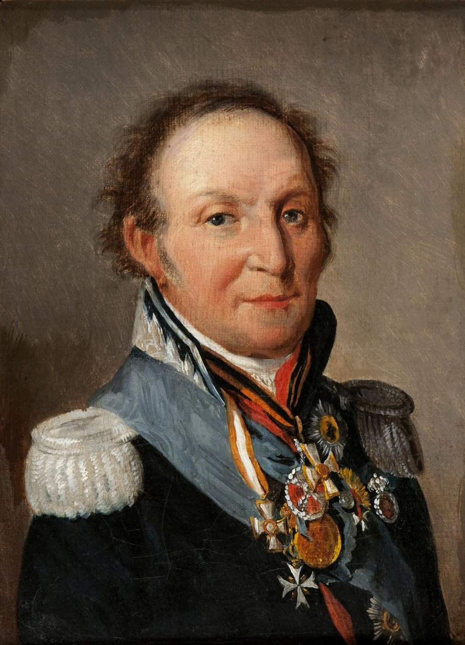 Porträtt av fältmarskalk greve Ludwig Adolf Peter av Sayn-Wittgenstein-Ludwigsburg 1769-1843 av Louis Leopold Boilly