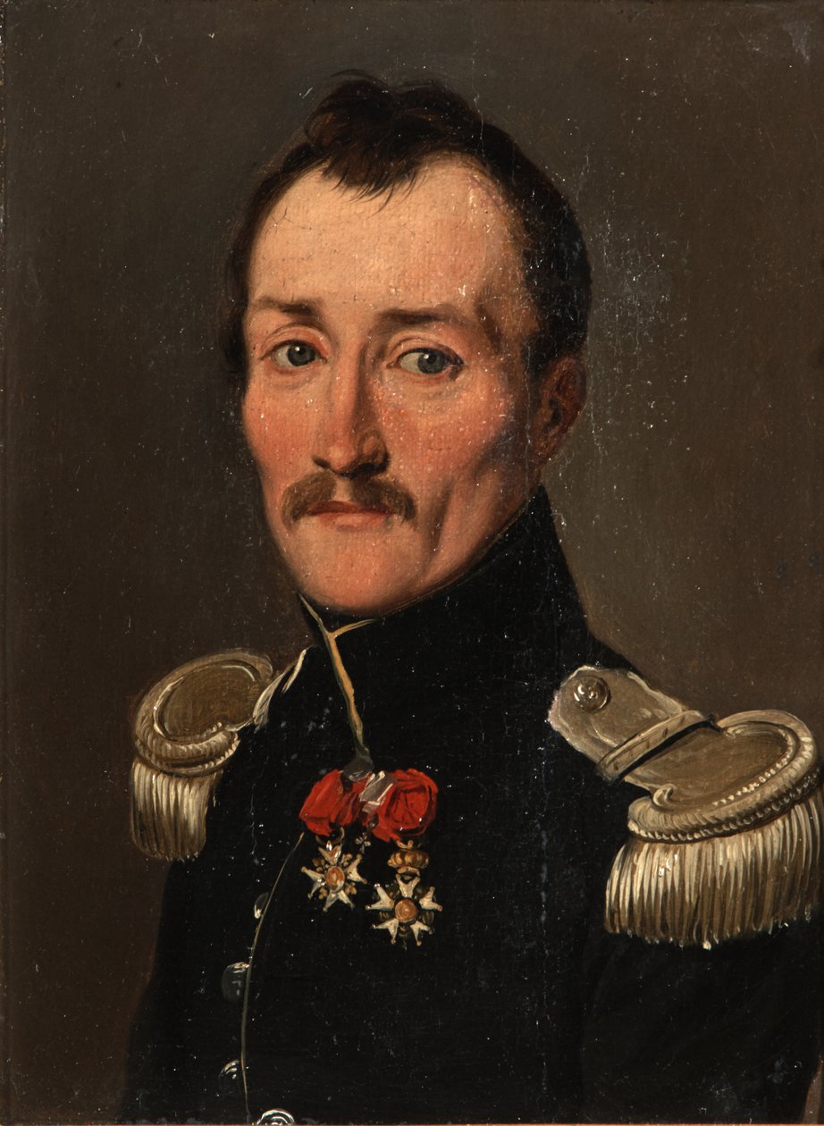 Porträtt av Gaston de Banyuls de Montferre i uniform av Louis Leopold Boilly