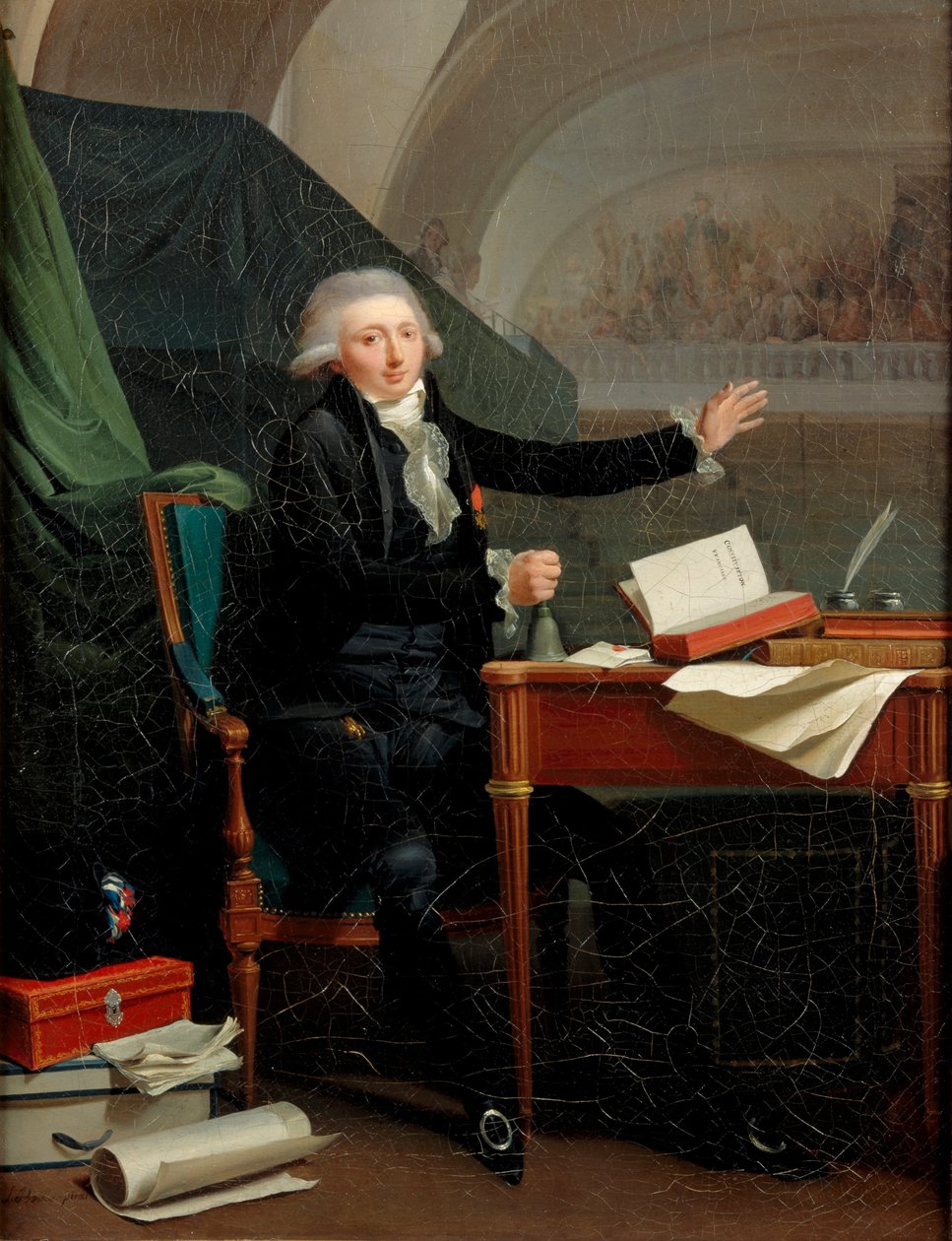 Porträtt av Jan Anthony dAverhoult 1756-1792, 1792 av Louis Leopold Boilly