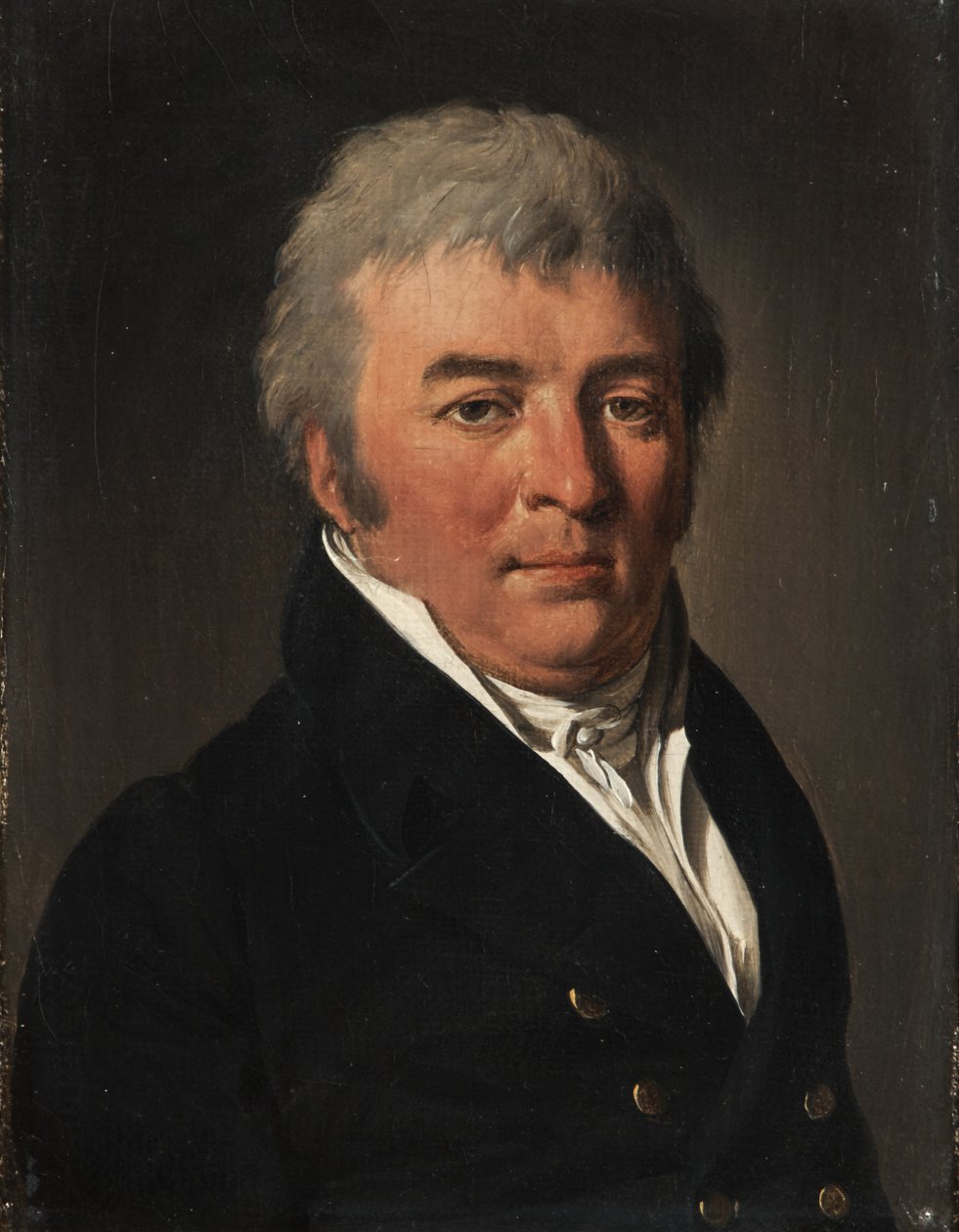 Porträtt av en man med en knäppt jacka av Louis Leopold Boilly