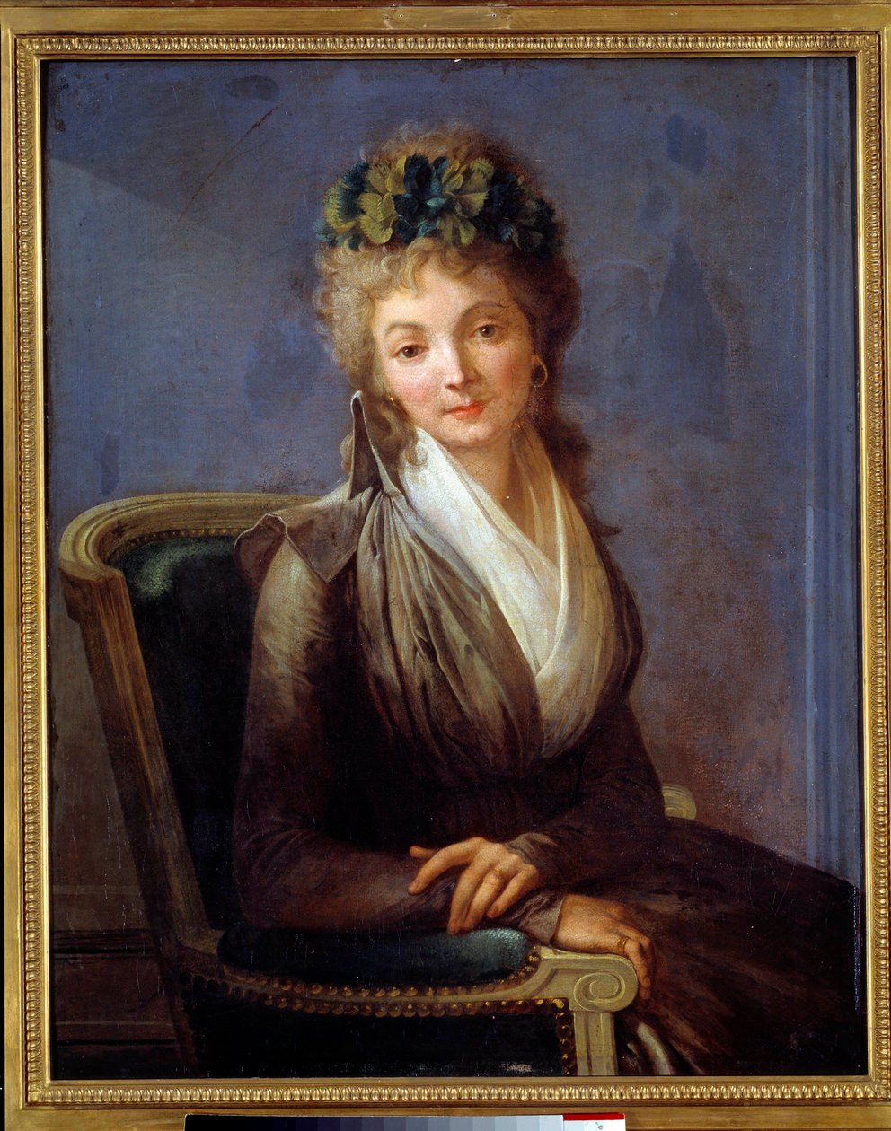 Förmodat porträtt av Lucile Desmoulins (född Anne-Louise Duplessis-Larison) (1771-1794) Målning av Louis Leopold Boilly (1761-1845). 1700-talet. Storlek 0,85 x 0,67 m Paris, Carnavalet Museum av Louis Leopold Boilly