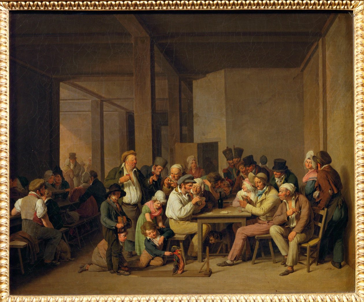 Scene de cabaret - scener på en krog ... av Louis Leopold Boilly