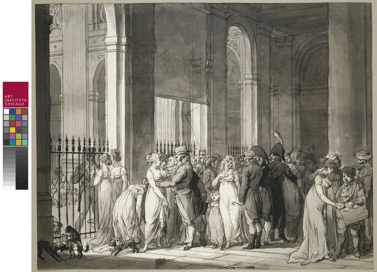 Arkaderna vid Palais Royal, c.1804 av Louis Leopold Boilly