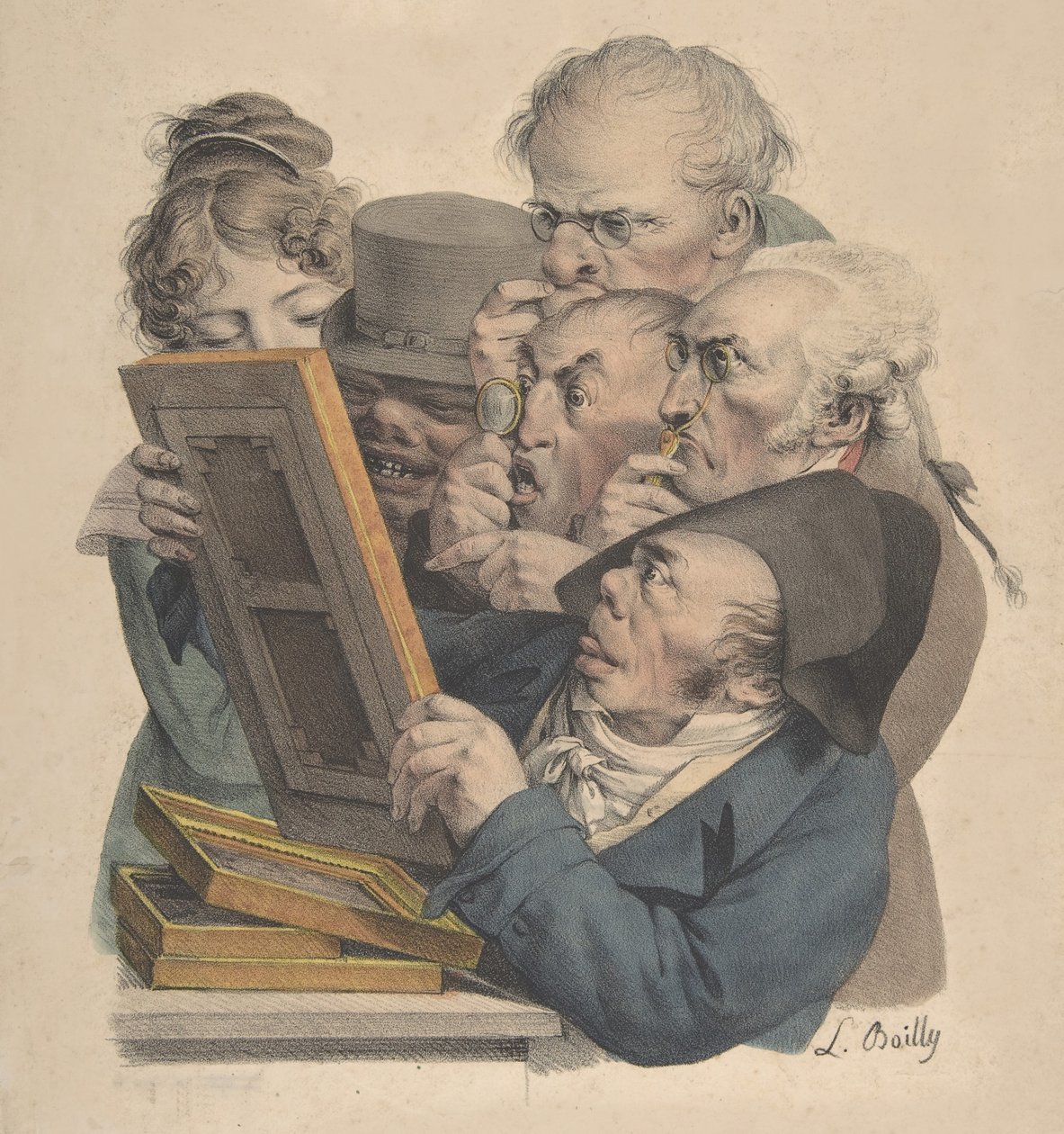 Konstkännarna, 1823-28. av Louis Leopold Boilly