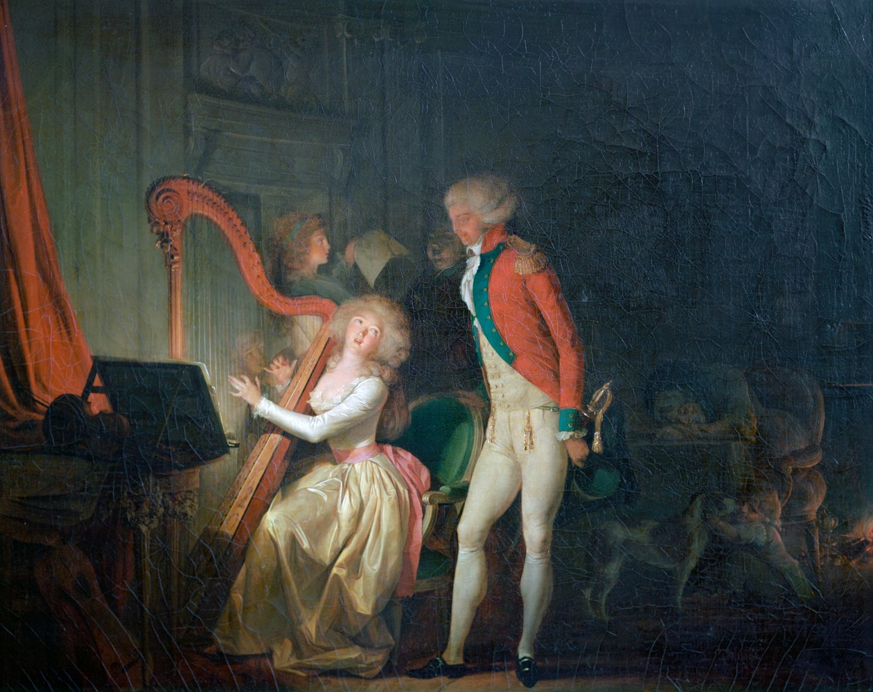 Den improviserade konserten, eller The Price of Harmony, 1790 av Louis Leopold Boilly