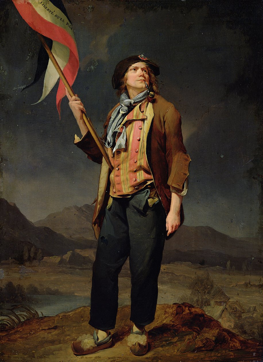 Sångaren Chenard, som en Sans-Culotte av Louis Leopold Boilly