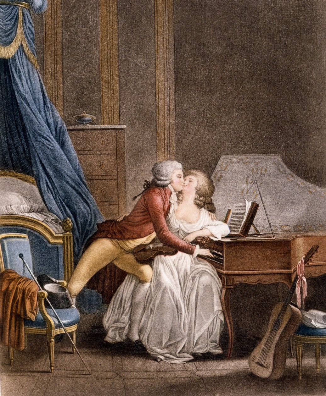 Förspelet av Nina. Gravyr av Boilly av Louis Leopold Boilly