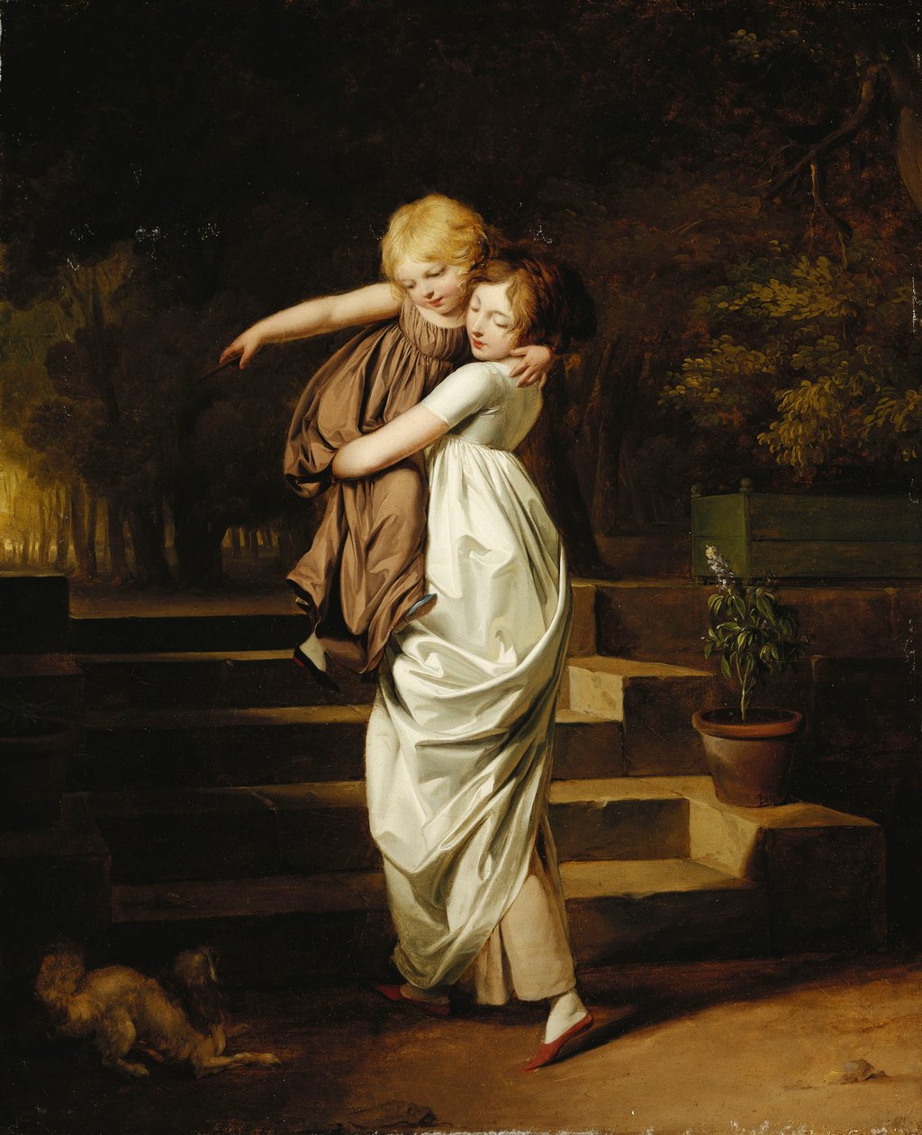 Två systrar; De två systrarna, av Louis Leopold Boilly