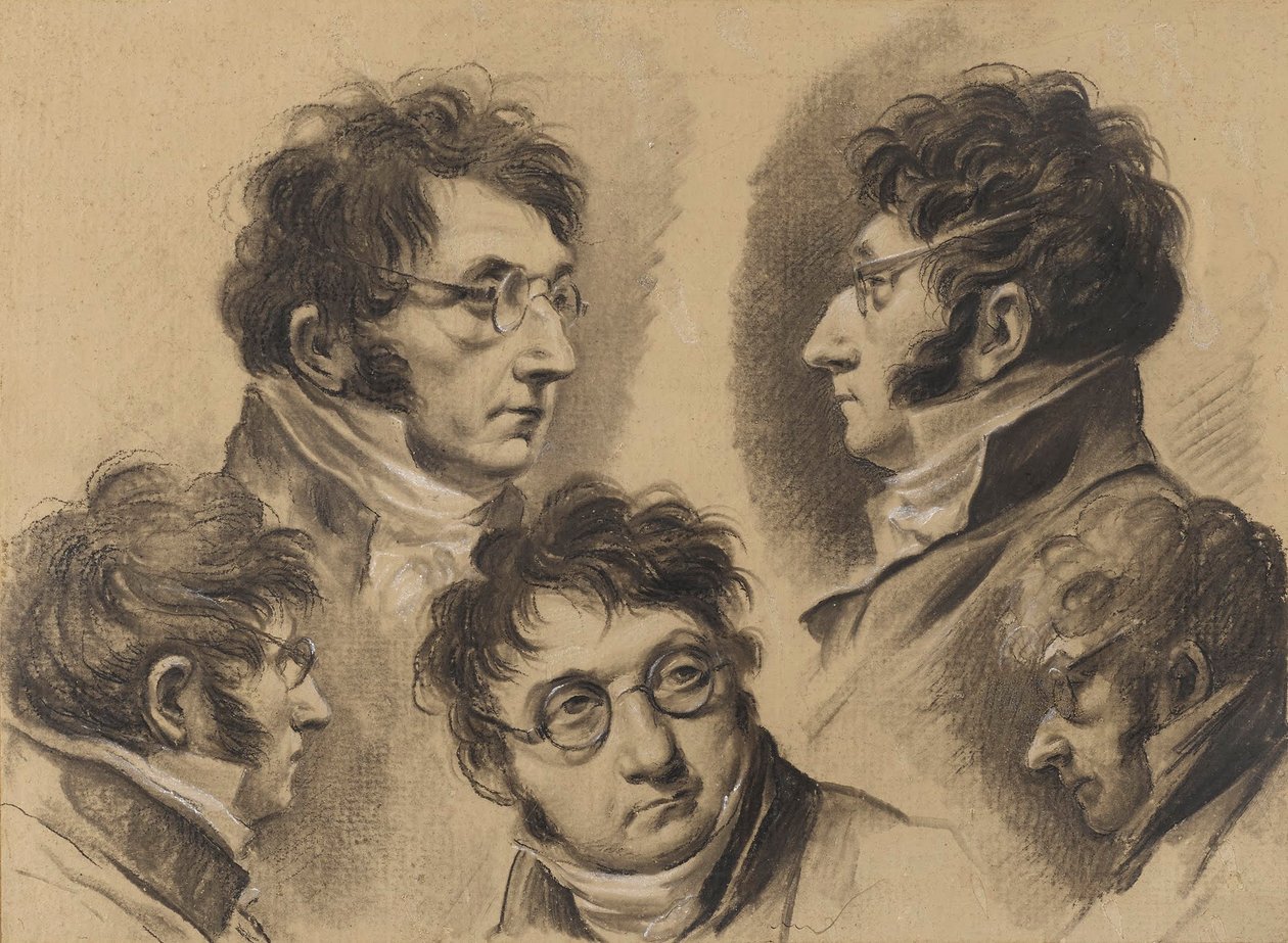 Louis-Léopold Boilly - 5 självporträtt av Louis Leopold Boilly