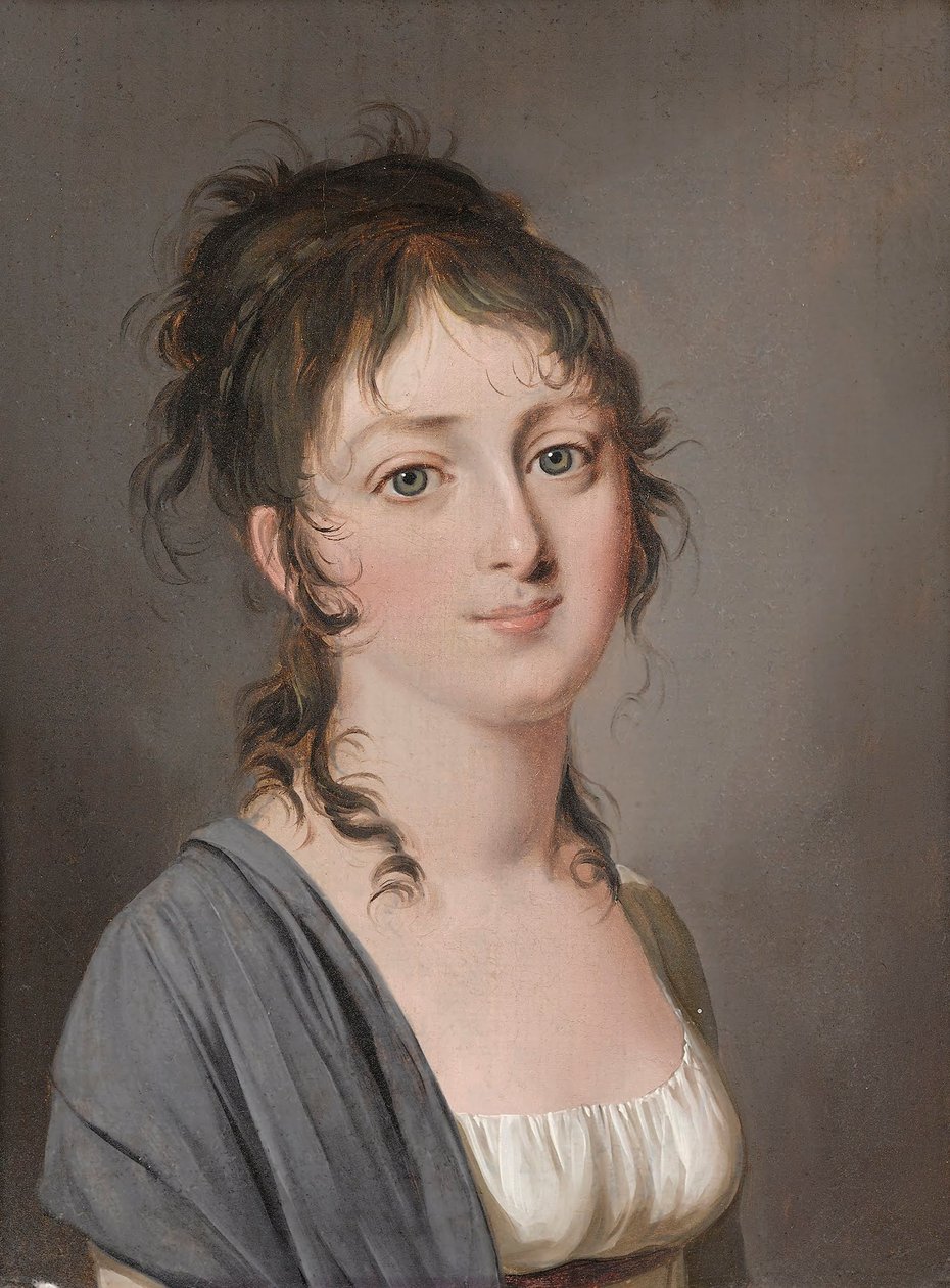 Louis-Léopold Boilly - Porträtt av grevinnan François de Sainte-Aldegonden av Louis Leopold Boilly