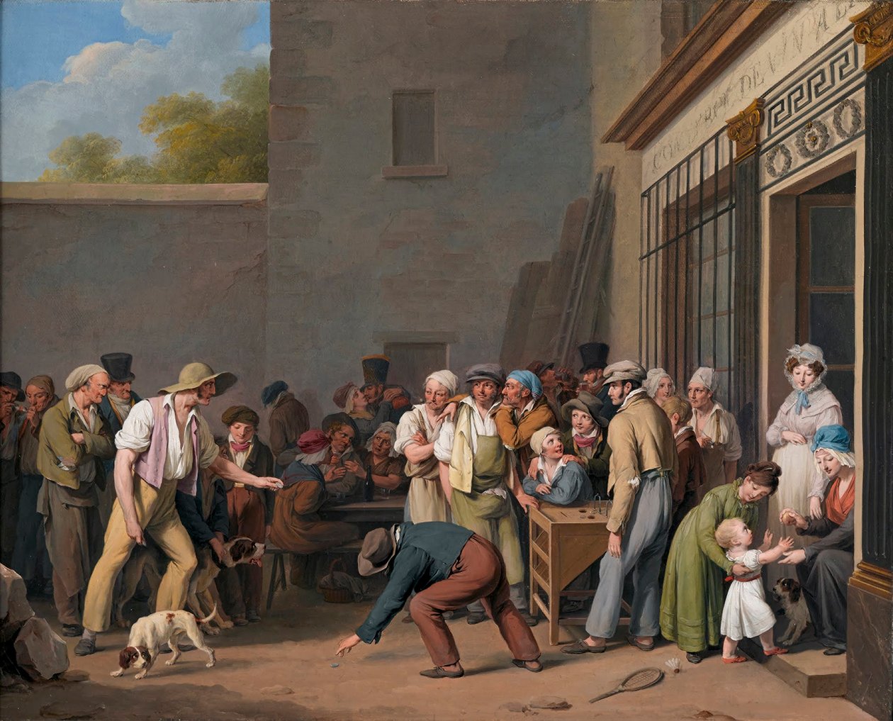 Louis-Léopold Boilly - Spelet om tunnan av Louis Leopold Boilly