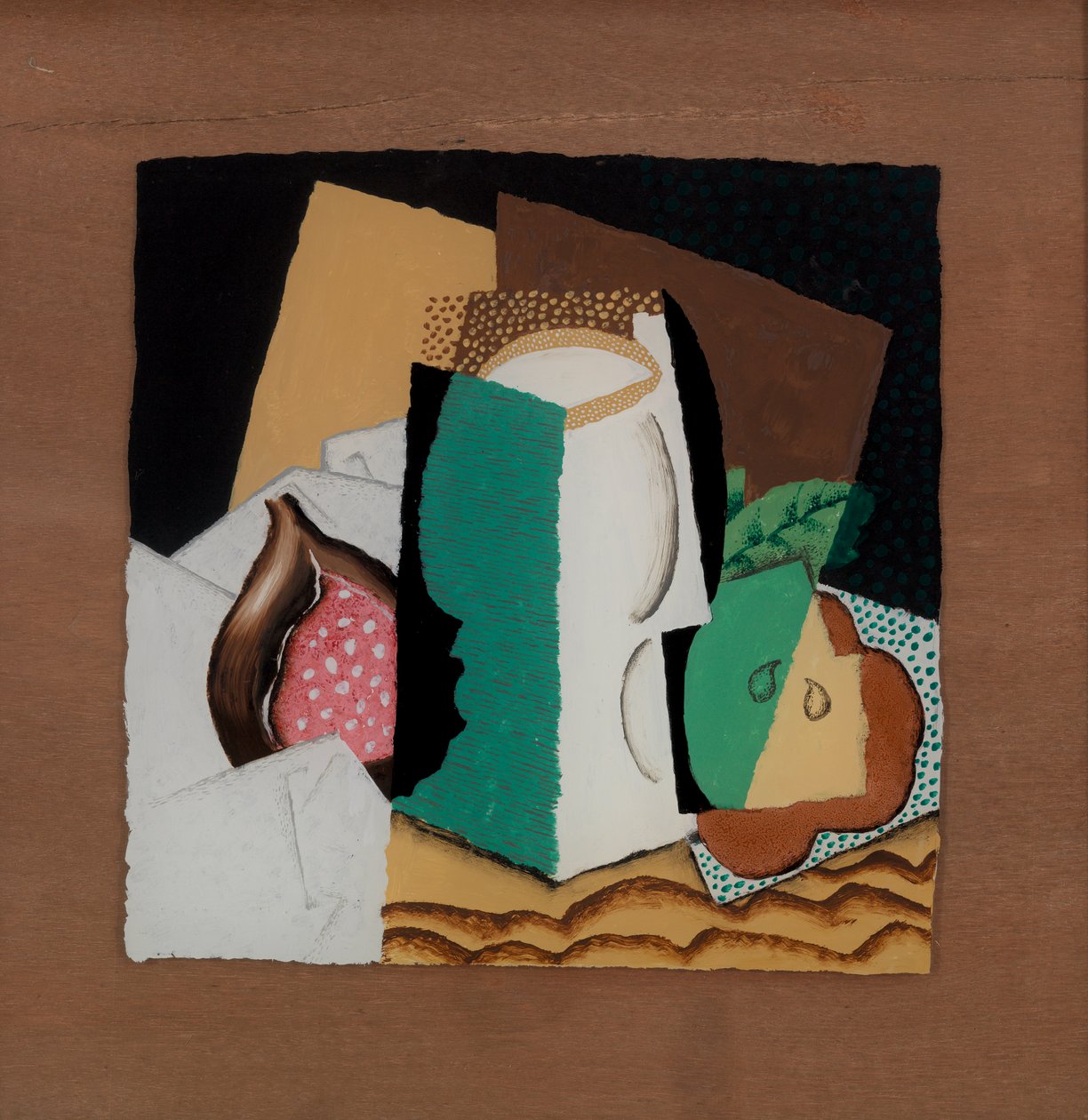 Glas och frukt av Louis Marcoussis