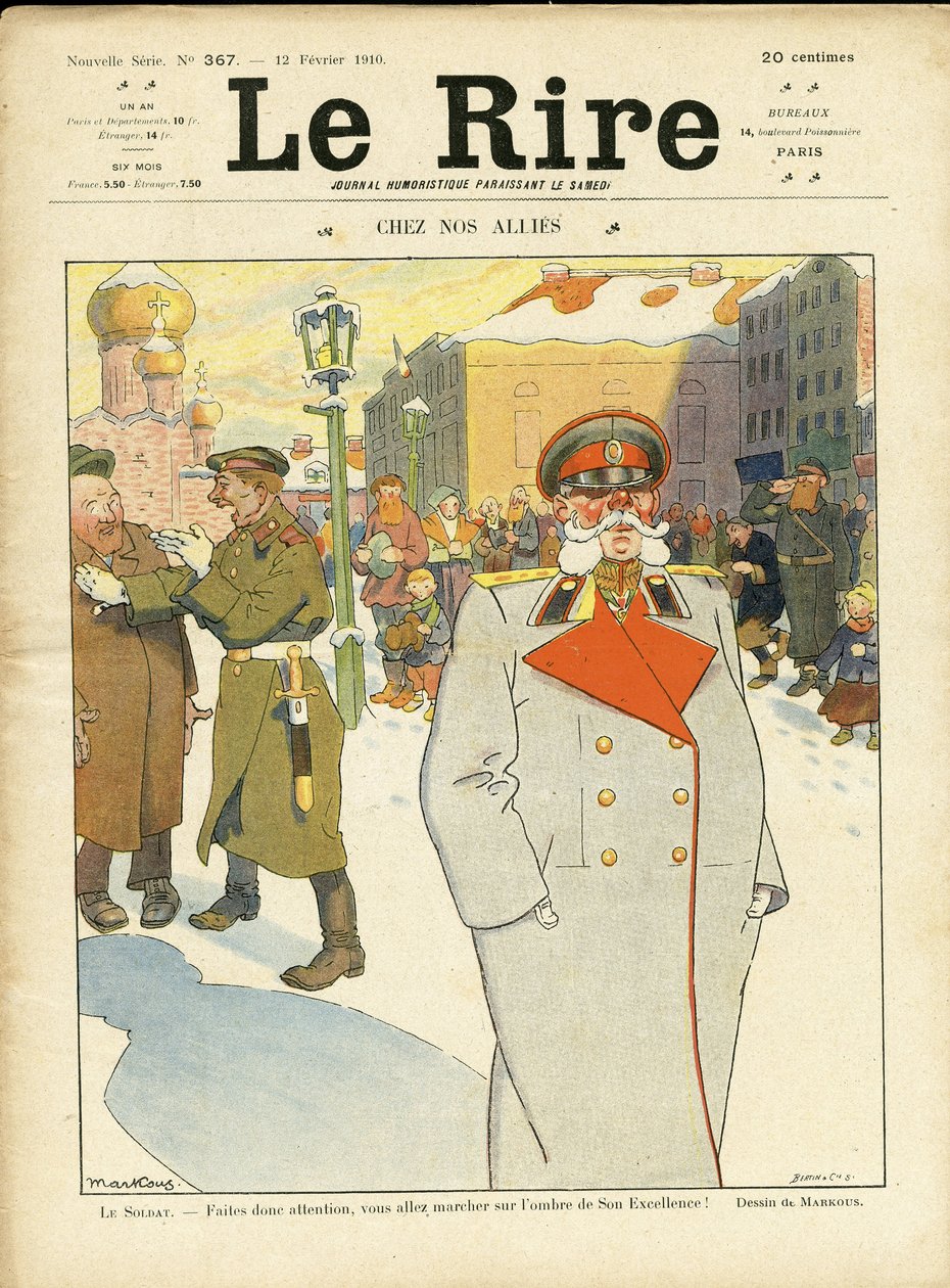 Illustration till omslaget till Le Rire av Louis Marcoussis