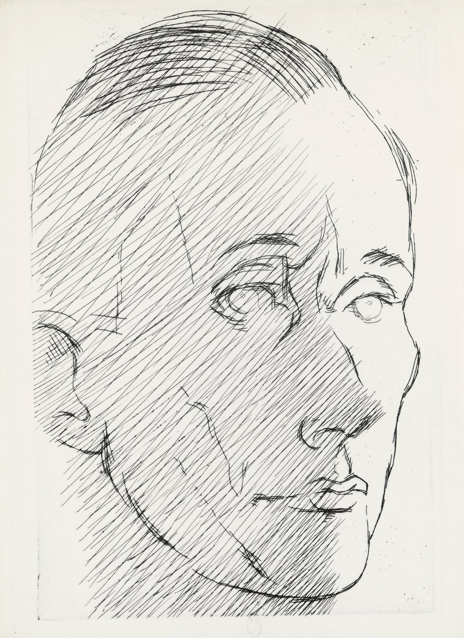 Porträtt av Marc Chadourne (Brive av Louis Marcoussis