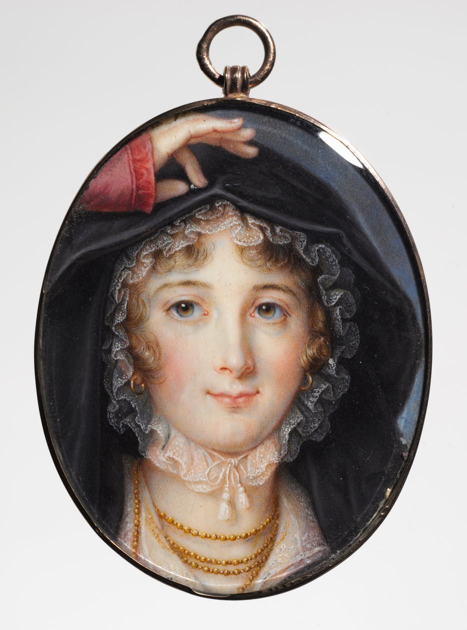 Porträtt av en kvinna, 1810-talet. av Louis Marie Autissier
