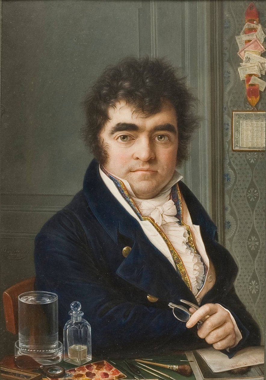 Swedish: Självporträtt Self-portrait av Louis Marie Autissier