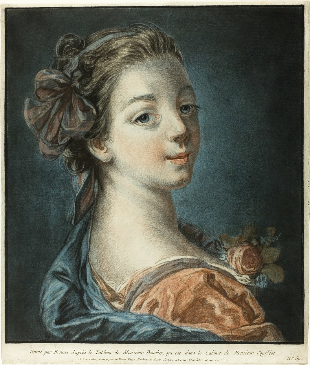 Byst av en kvinna av Louis Marin Bonnet