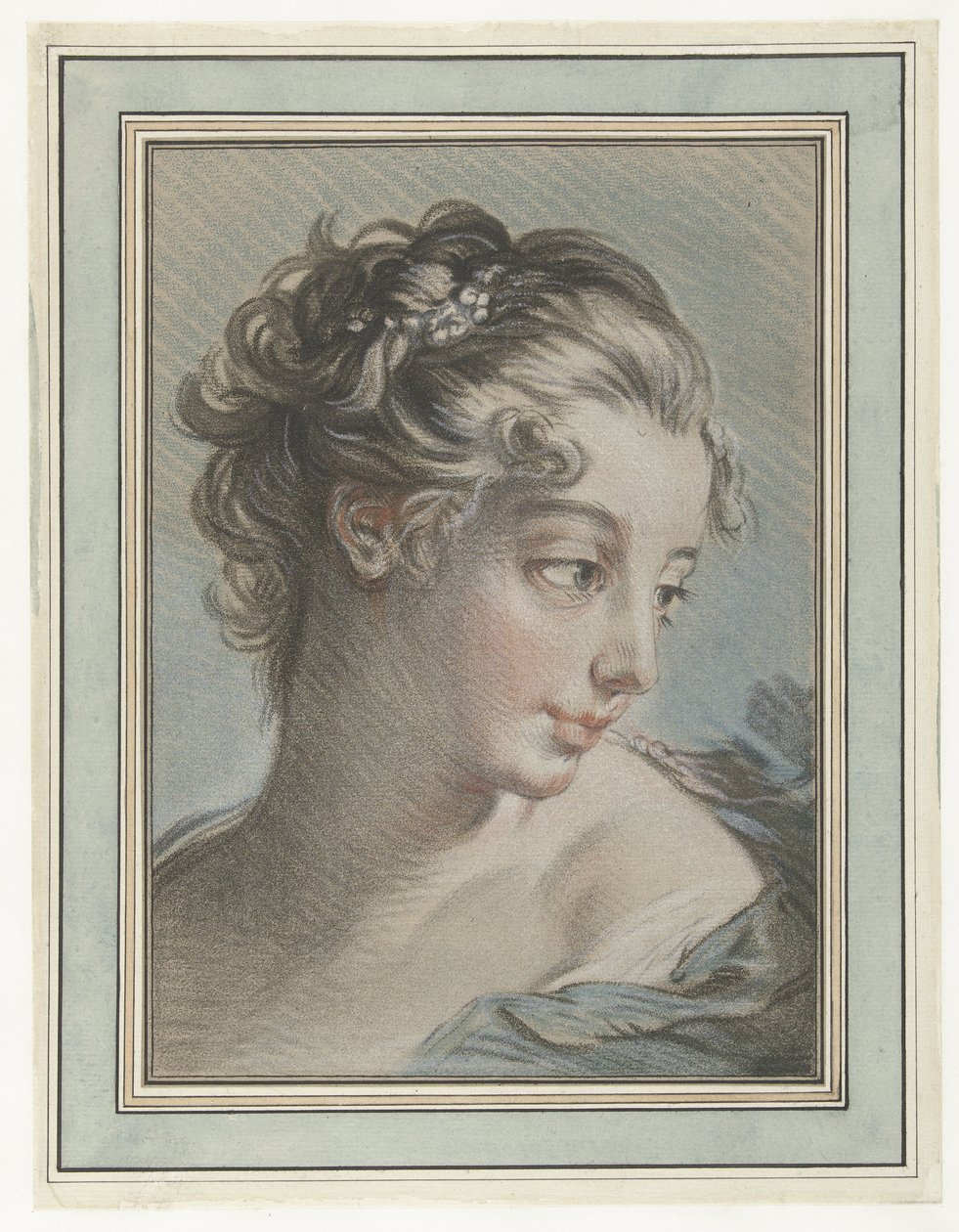 Byst av en ung kvinna Tete de femme av Louis Marin Bonnet