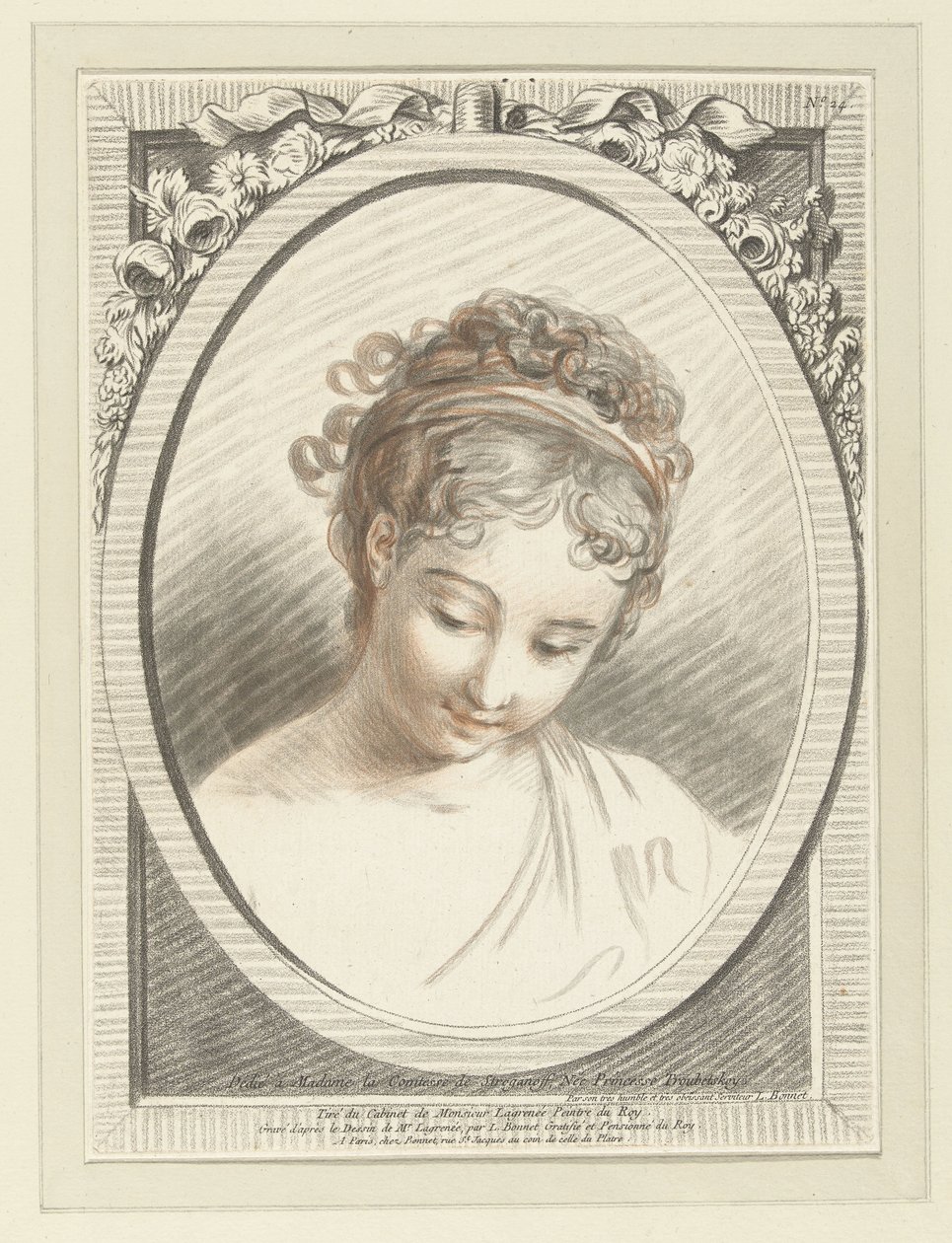 Byst av en ung kvinna Tete de femme av Louis Marin Bonnet