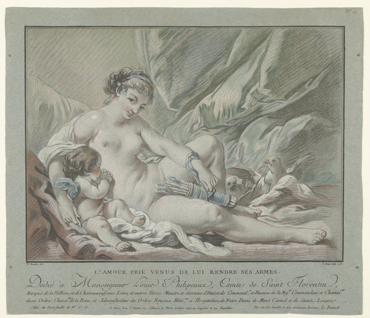 Amor ber Venus att lämna tillbaka sina pilar L