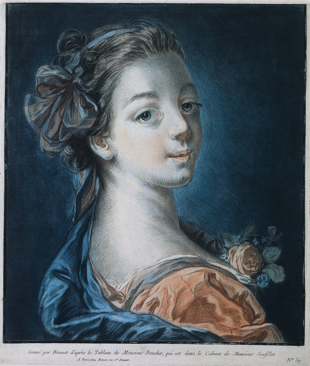 Chef för en kvinna Mme. Deshayes, c. 1771. av Louis Marin Bonnet