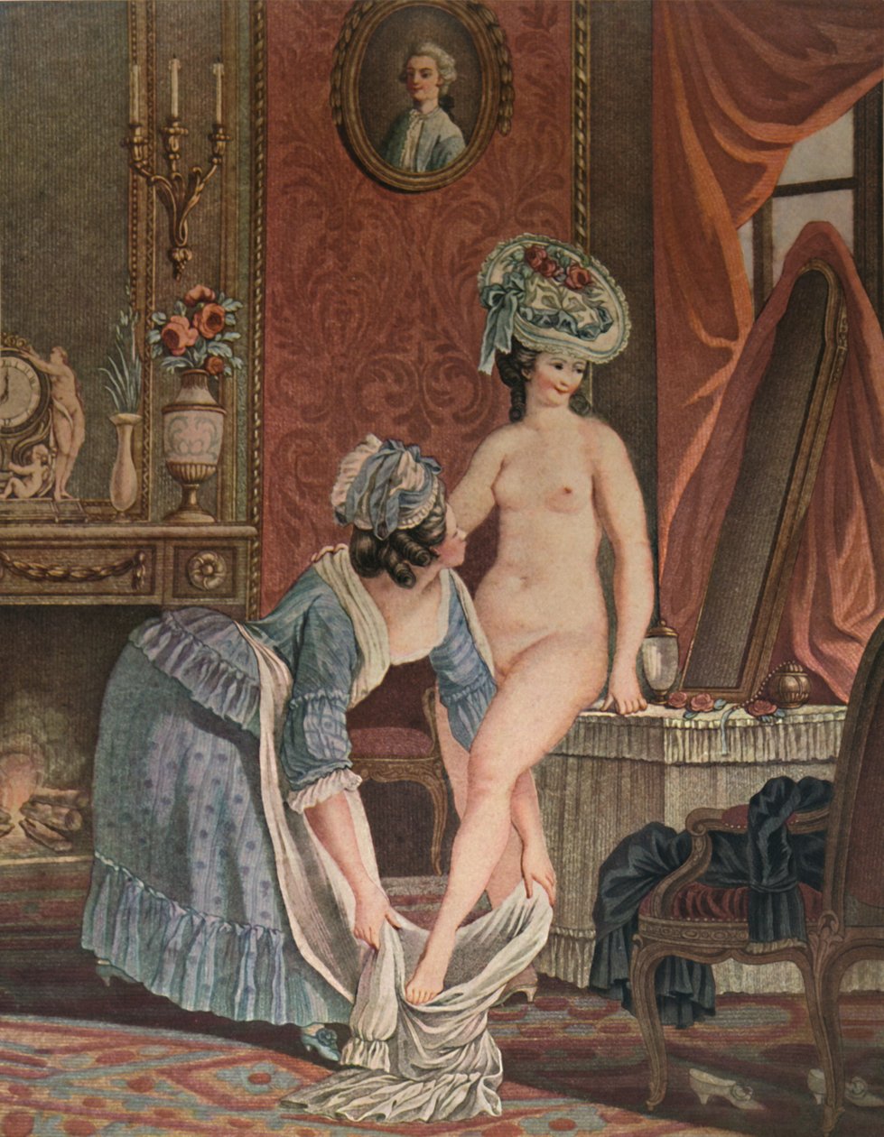 La Toilette, Bad, c1765-1790, 1913 av Louis Marin Bonnet