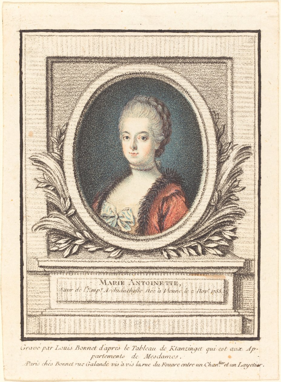 Marie Antoinette, Dauphine. av Louis Marin Bonnet
