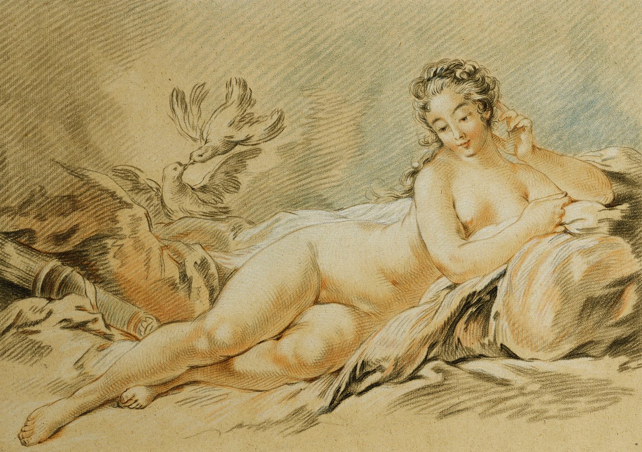 Venus vilar, efter Francois Boucher; Resten av Venus, efter Francois Boucher, 1774 av Louis Marin Bonnet
