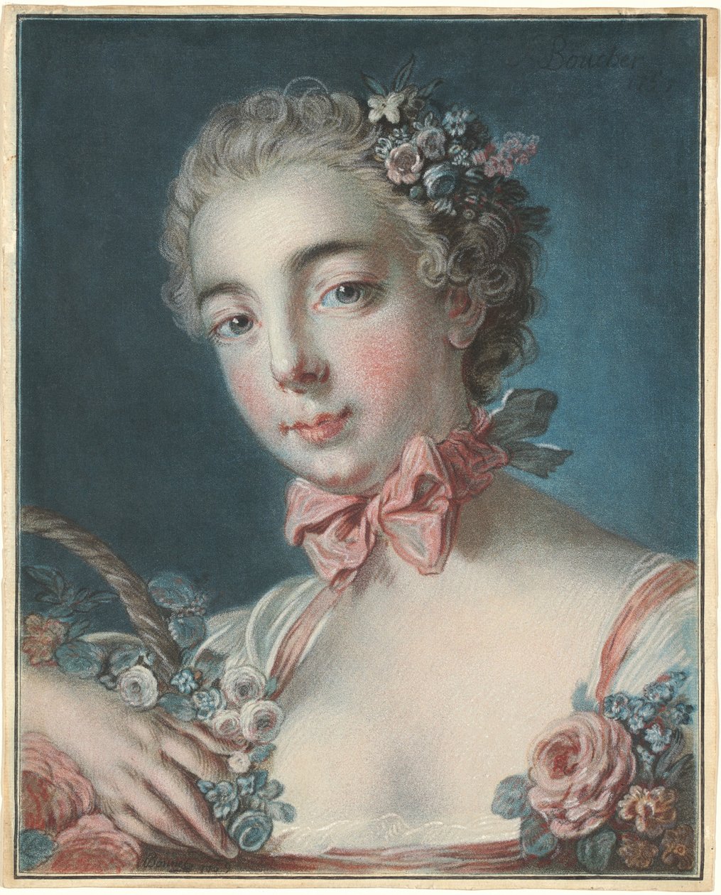 Chef för Flora av Louis Marin Bonnet after François Boucher