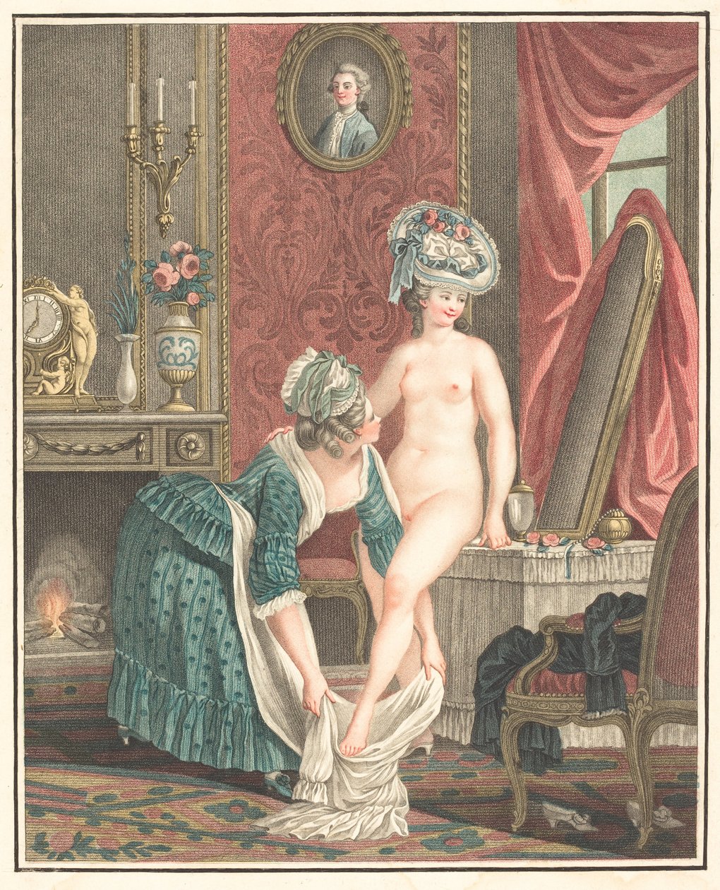 Toaletten av Louis Marin Bonnet after Nicolas René Jollain