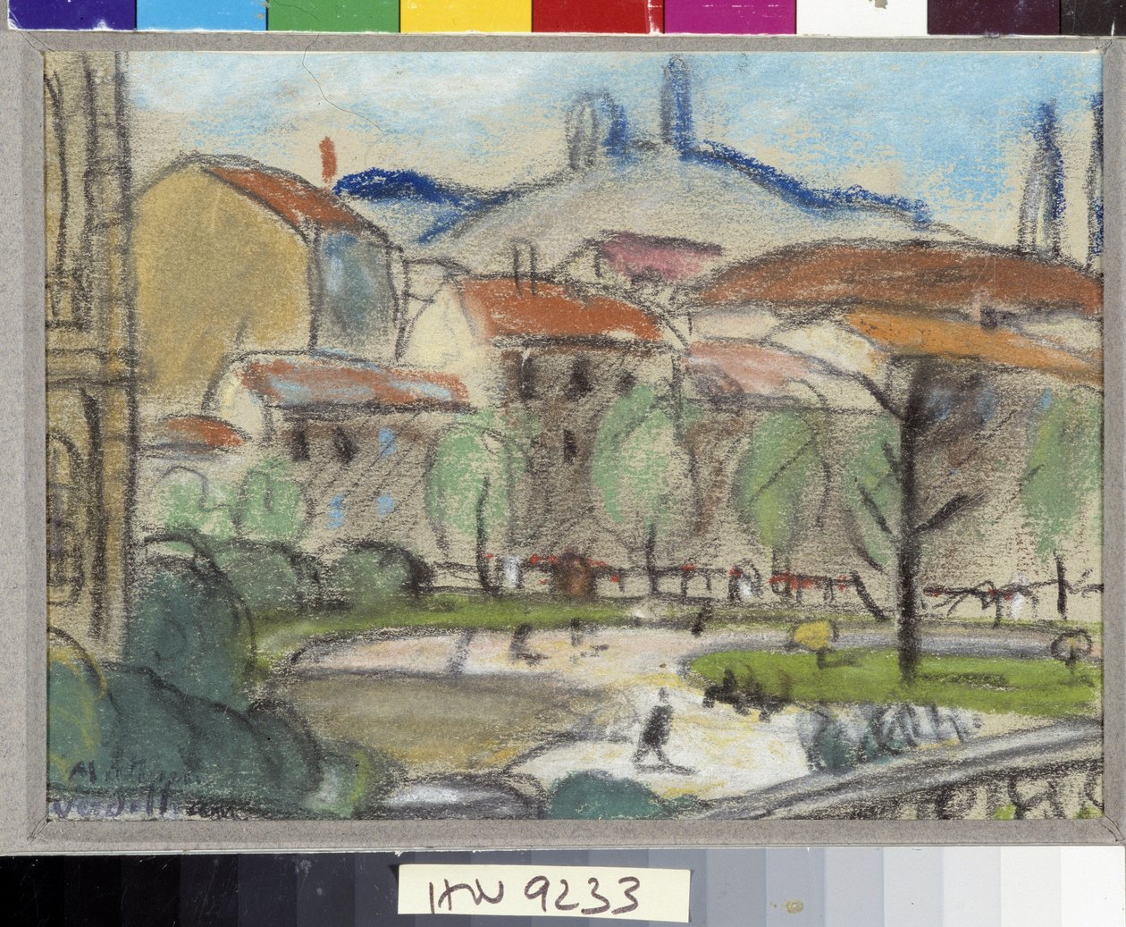 Den offentliga pastellträdgården av Louis Mathieu Verdilhan (1875-1928) Obligatorisk omnämnande: Samlingsstiftelsen angående de Provence, Marseille av Louis Mathieu Verdilhan