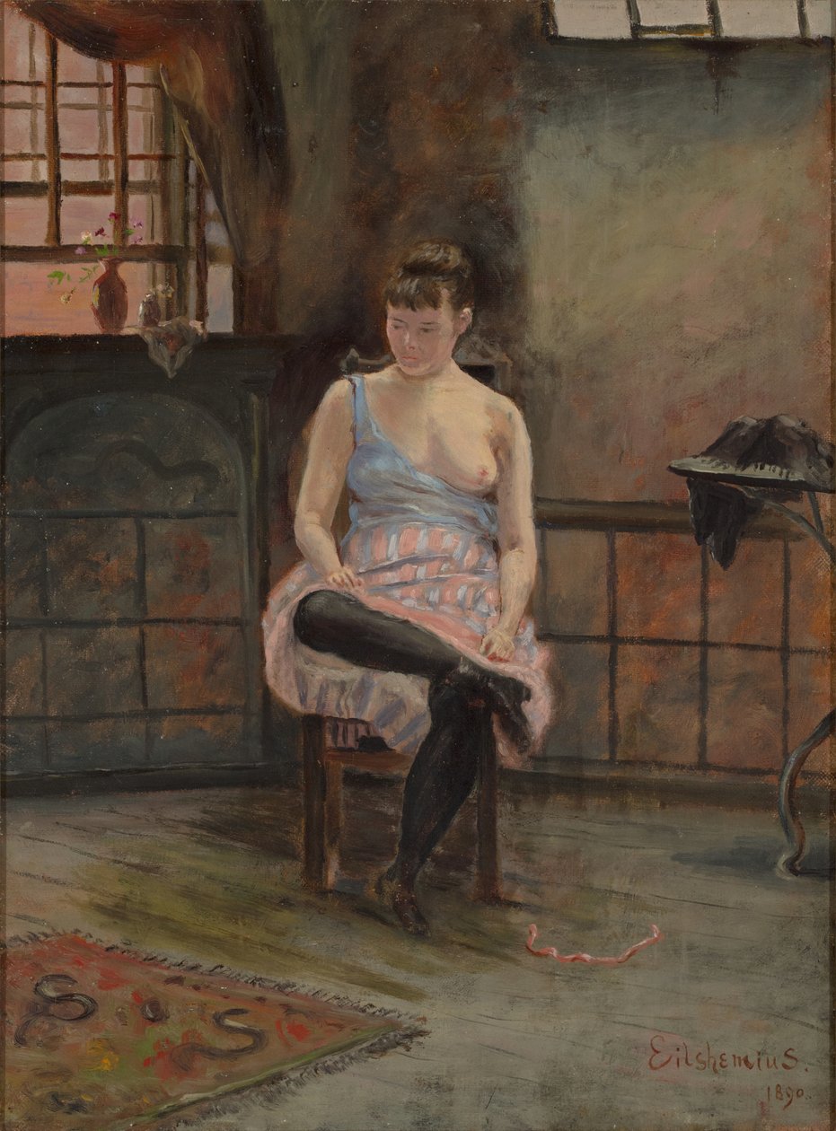 Figur Sittande av Louis Michel Eilshemius
