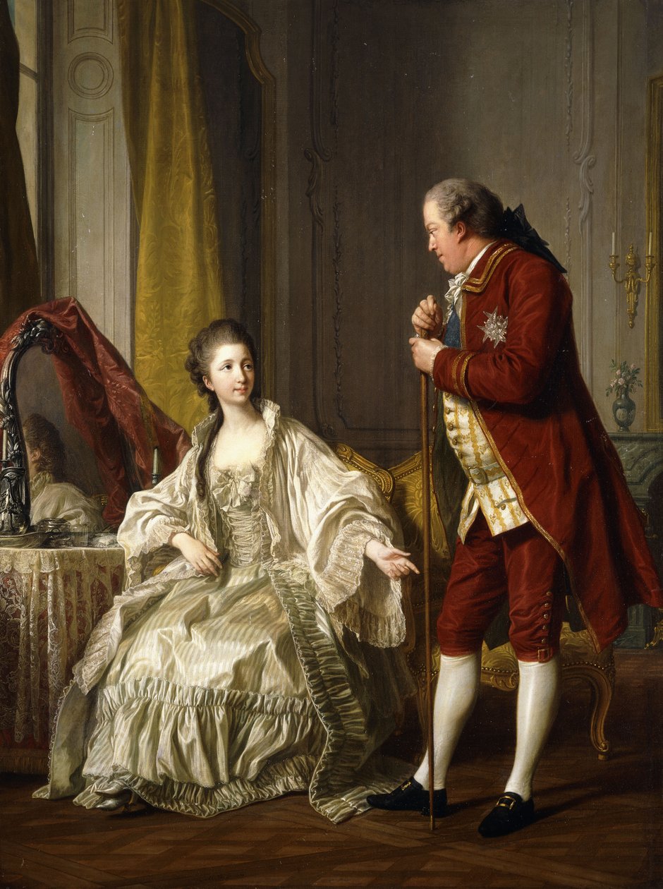 Dubbelporträtt av markisen och markisen de Marigny, 1769 av Louis Michel van Loo