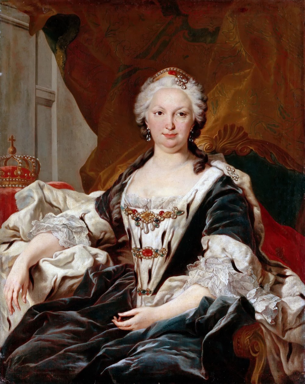 Elisabeth Farnese 1692-1766, drottning av Spanien av Louis Michel van Loo