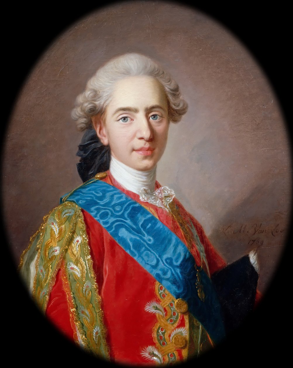 Louis-Auguste, hertig av Berry 1754-1793, framtida Ludvig XVI, kung av Frankrike av Louis Michel van Loo